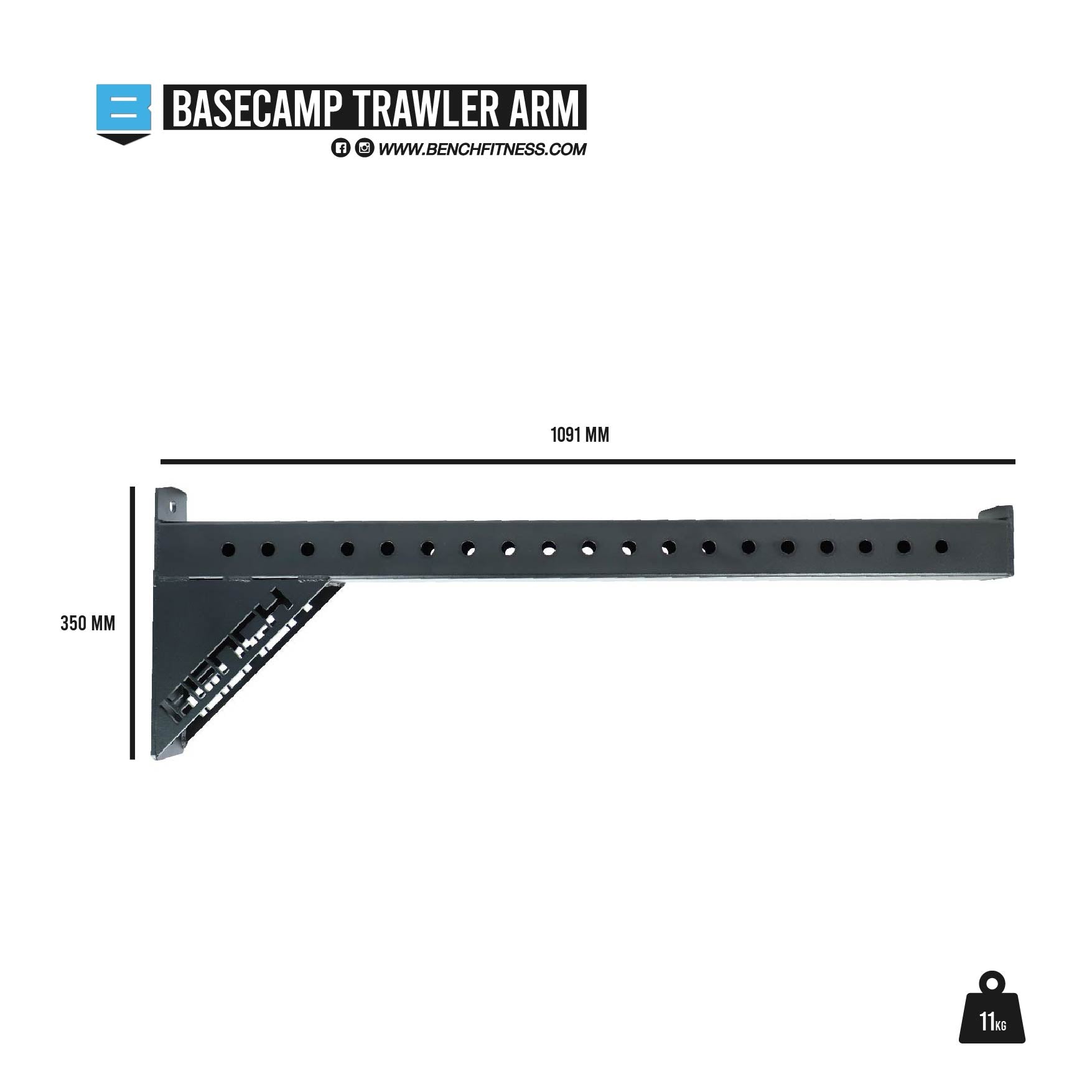 Basecamp Trawler Arm - Bench Fitness Equipment