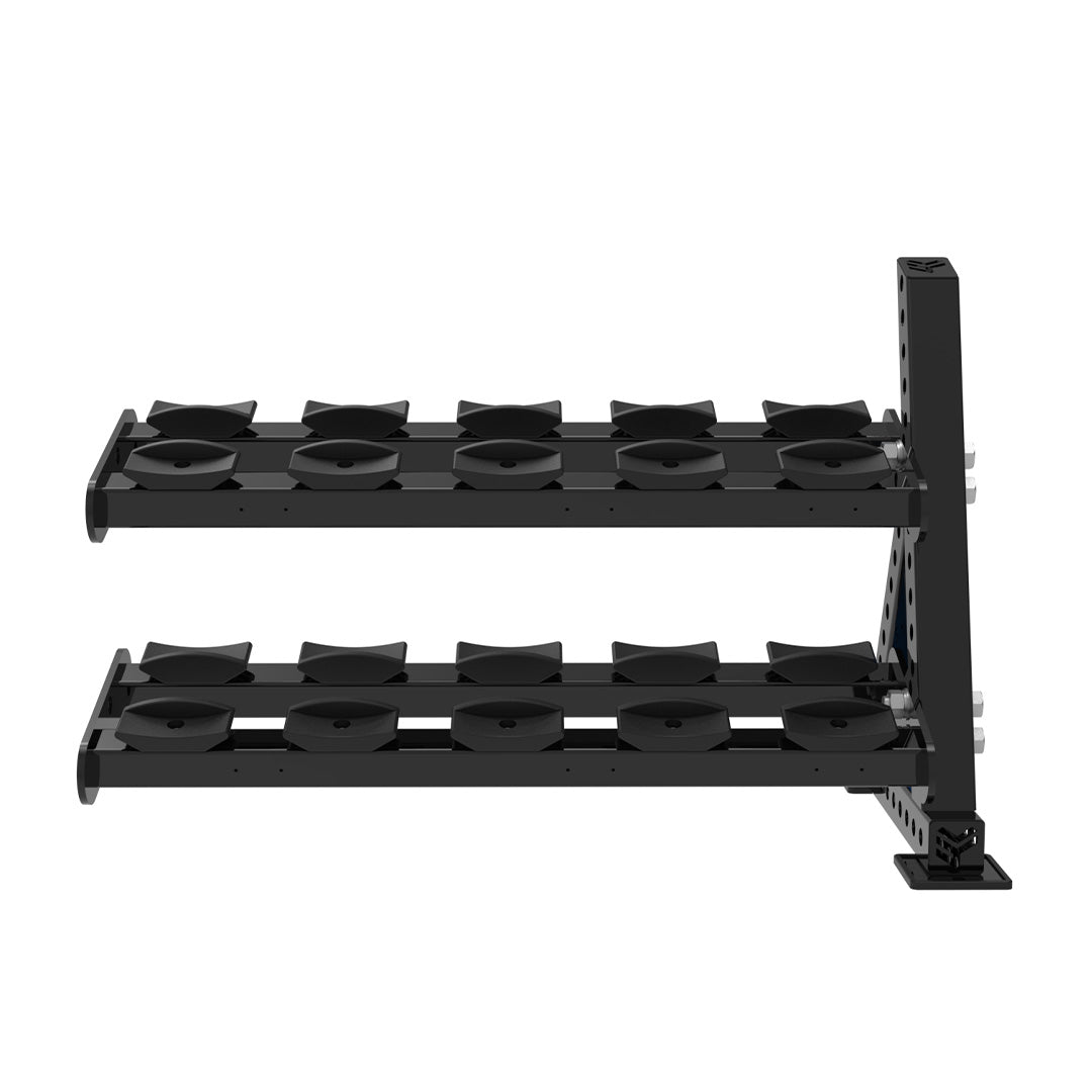 REVOLVE PU DB 1.2m 2 Tier Extension (5 Pairs) – view 2 – Bench Fitness