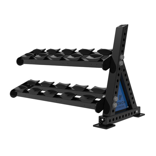 REVOLVE PU DB 1.2m 2 Tier Extension (5 Pairs) – view 1 – Bench Fitness