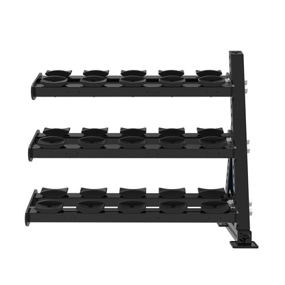 REVOLVE PU DB 1.2m 3 Tier Extension (7.5 Pairs) – view 2 – Bench Fitness