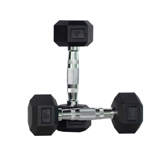 2.5kg-30kg Bench Hex Dumbbell Set – view 1 – Bench Fitness