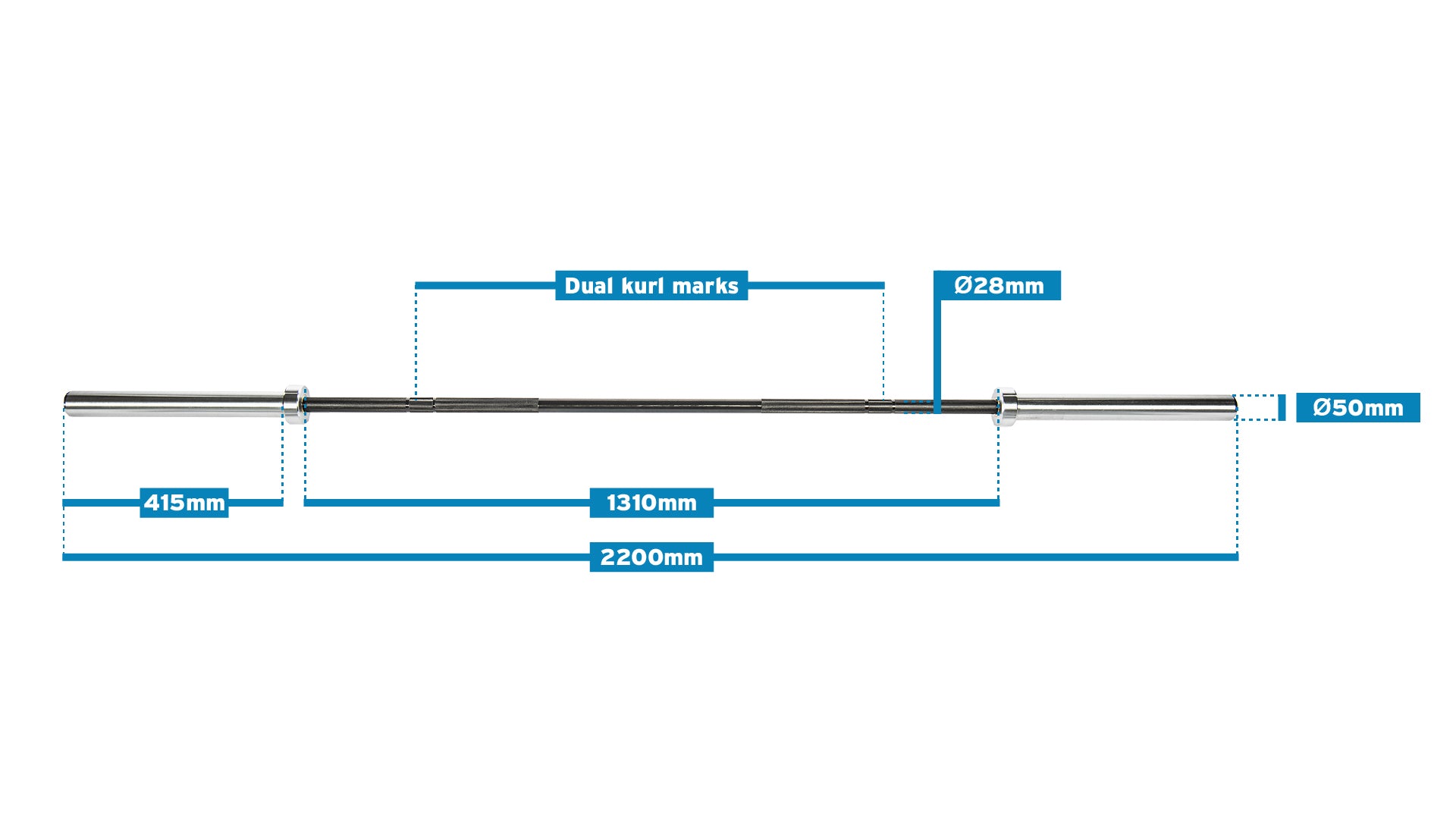 20KG Training Barbell – Bench Fitness Equipment