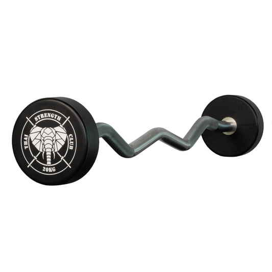 PU Custom Fixed EZ Barbell