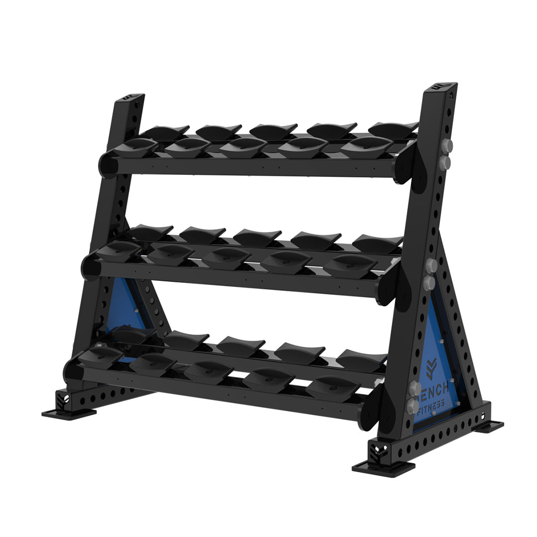 REVOLVE PU DB 1.2m 3 Tier Storage (7.5 Pairs) – view 1 – Bench Fitness