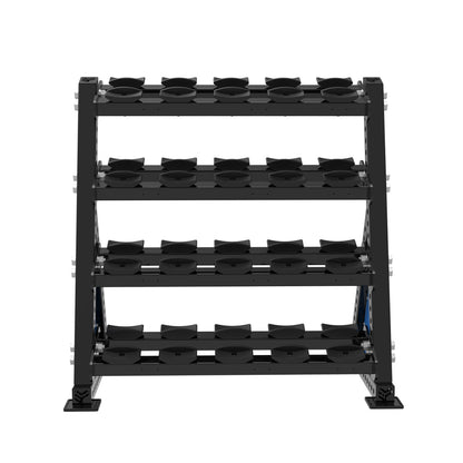 REVOLVE PU DB 1.2m 4 Tier Storage (10 Pairs) – view 2 – Bench Fitness