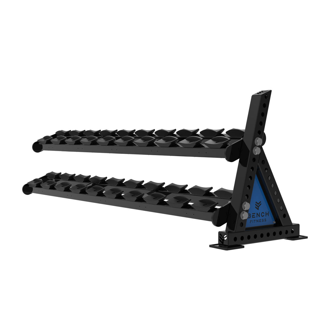 REVOLVE PU DB 2.2m 2 Tier Extension (10 Pairs) – view 1 – Bench Fitness