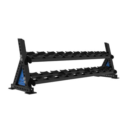 REVOLVE PU DB 2.2m 2 Tier Storage (10 Pairs) – view 3 – Bench Fitness