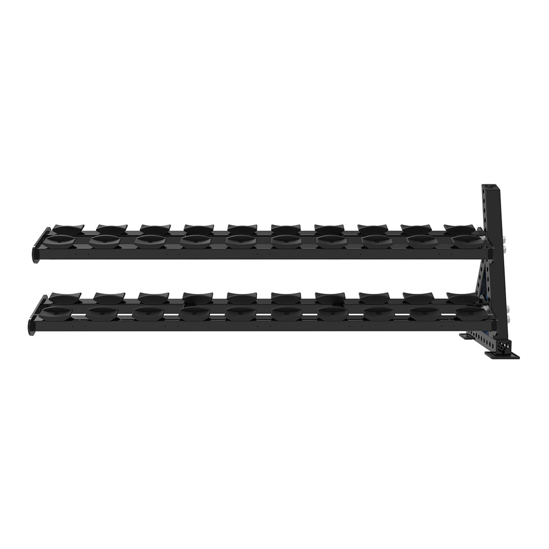 REVOLVE PU DB 2.2m 2 Tier Extension (10 Pairs) – view 2 – Bench Fitness