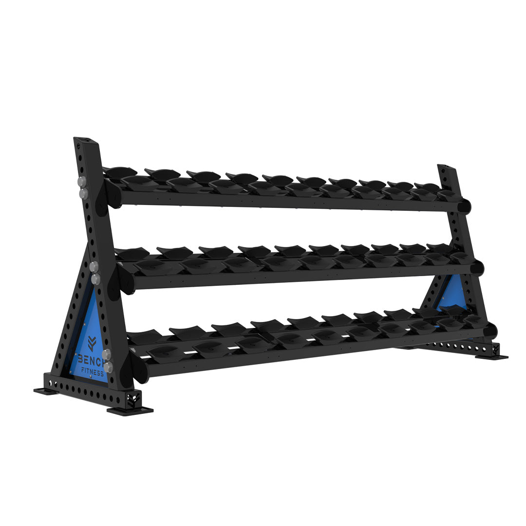 REVOLVE PU DB 2.2m 3 Tier Storage (15 Pairs) – view 3 – Bench Fitness