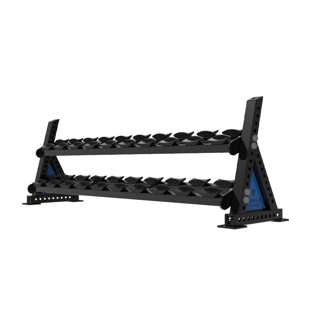 REVOLVE PU DB 2.2m 2 Tier Storage (10 Pairs) – view 1 – Bench Fitness
