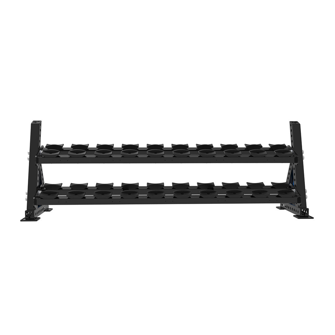 REVOLVE PU DB 2.2m 2 Tier Storage (10 Pairs) – view 2 – Bench Fitness