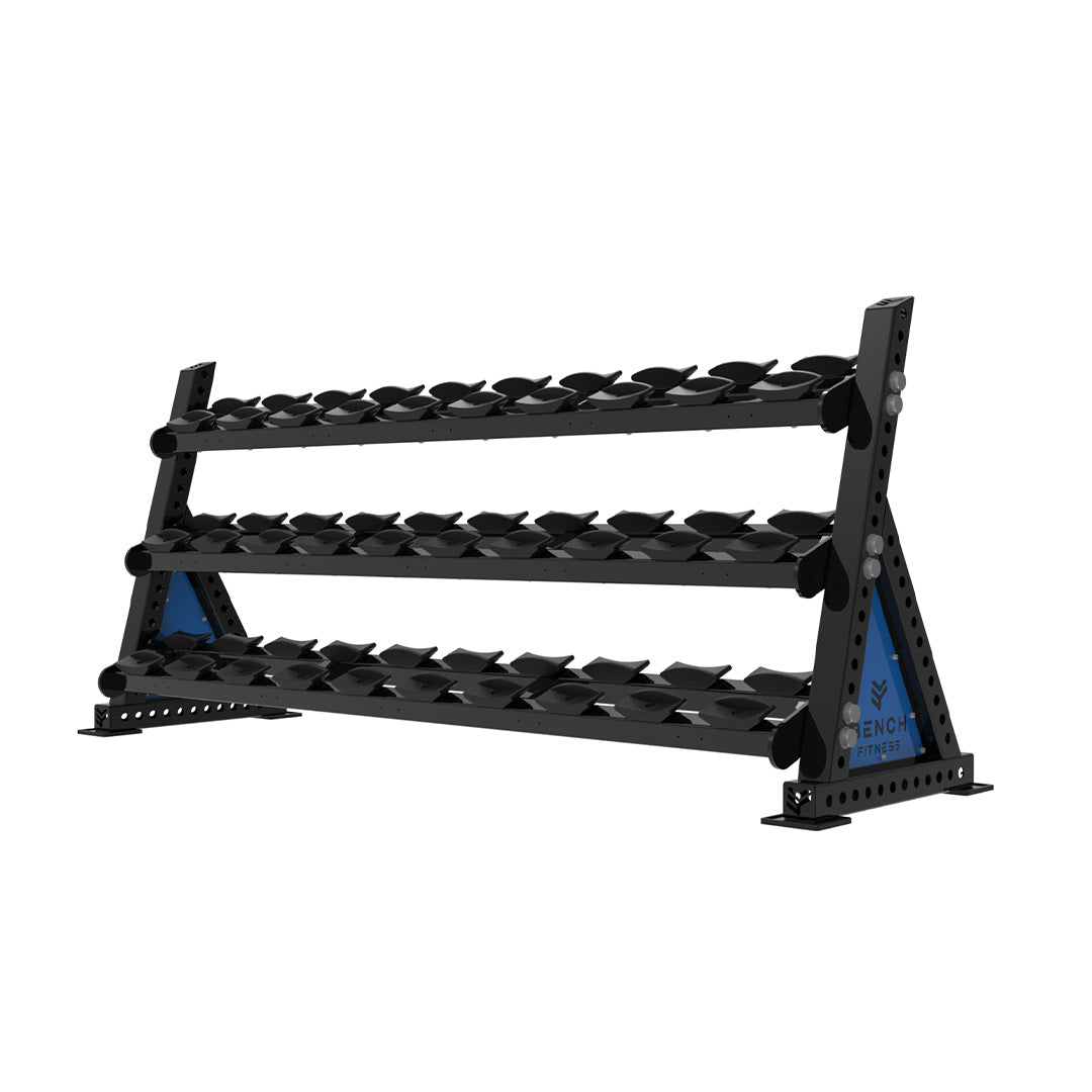 REVOLVE PU DB 2.2m 3 Tier Storage (15 Pairs) – view 1 – Bench Fitness
