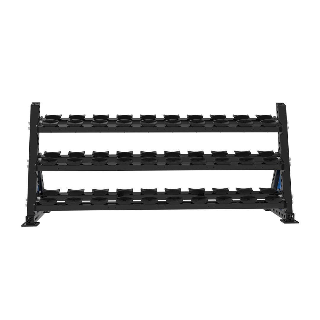 REVOLVE PU DB 2.2m 3 Tier Storage (15 Pairs) – view 2 – Bench Fitness