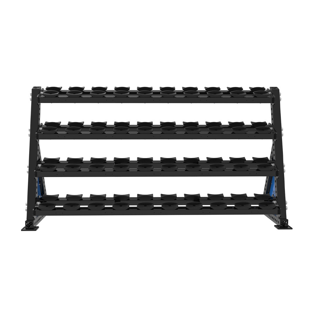 REVOLVE PU DB 2.2m 4 Tier Storage (20 Pairs) – view 2 – Bench Fitness