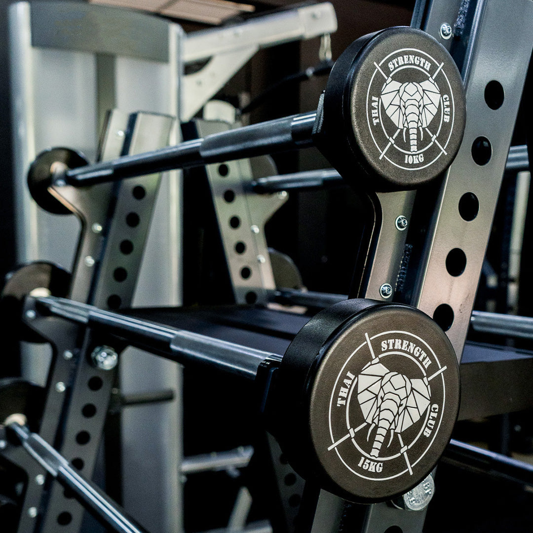 CPU Custom Fixed Barbell – fixed barbells on a REVOLVE storage rack – Bench Fitness