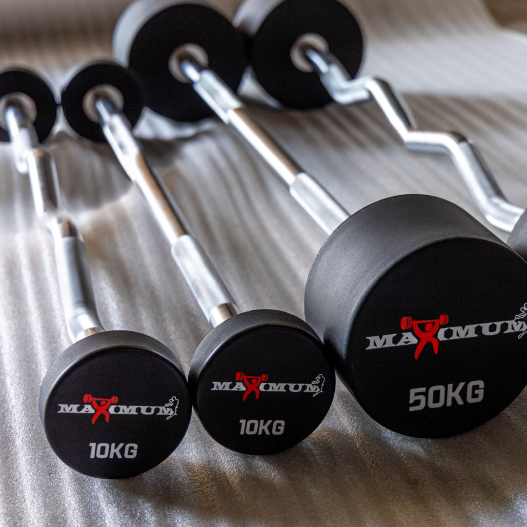 CPU fixed barbells – set of fixed barbells in a commercial gym – Bench Fitness
