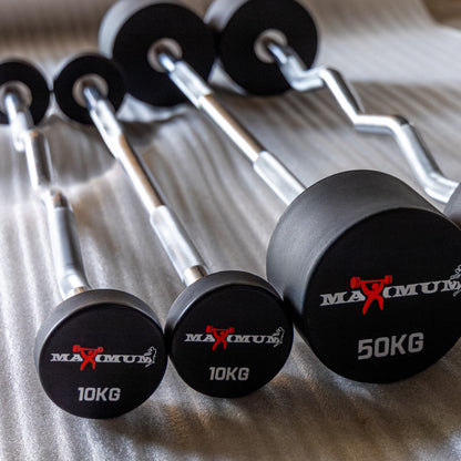 CPU fixed barbells – set of fixed barbells in a commercial gym – Bench Fitness