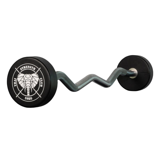 CPU Custom Fixed EZ Barbell – fixed EZ curl bar product view – Bench Fitness