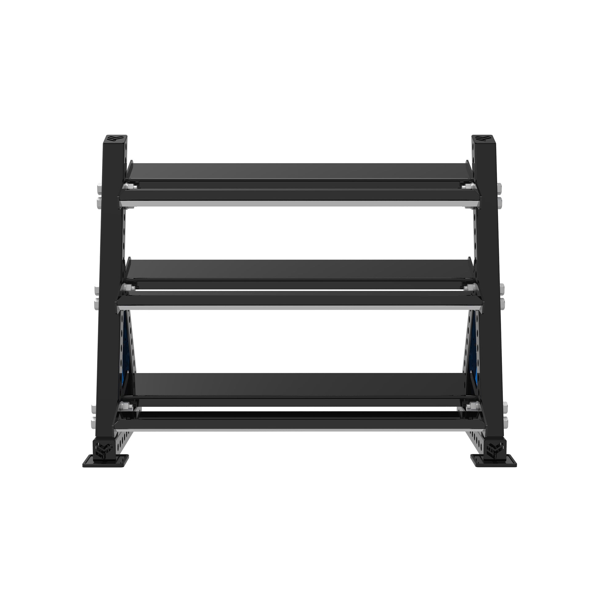 REVOLVE Hex DB 1.2m 3 Tier Storage – view 2 – Bench Fitness