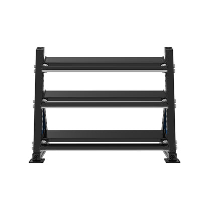 REVOLVE Hex DB 1.2m 3 Tier Storage – view 2 – Bench Fitness