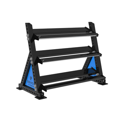 REVOLVE Hex DB 1.2m 3 Tier Storage – view 1 – Bench Fitness
