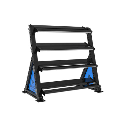 REVOLVE Hex DB 1.2m 4 Tier Storage – view 1 – Bench Fitness