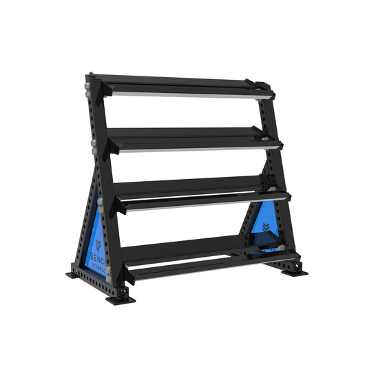 REVOLVE Hex DB 1.2m 4 Tier Storage – view 1 – Bench Fitness