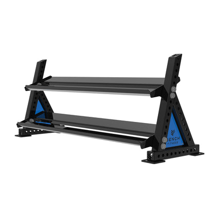 REVOLVE Hex DB 1.8m 2 Tier Storage – view 3 – Bench Fitness