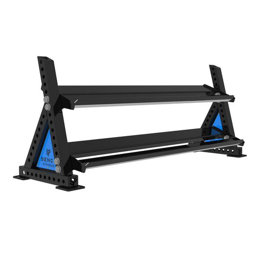 REVOLVE Hex DB 1.8m 2 Tier Storage – view 1 – Bench Fitness