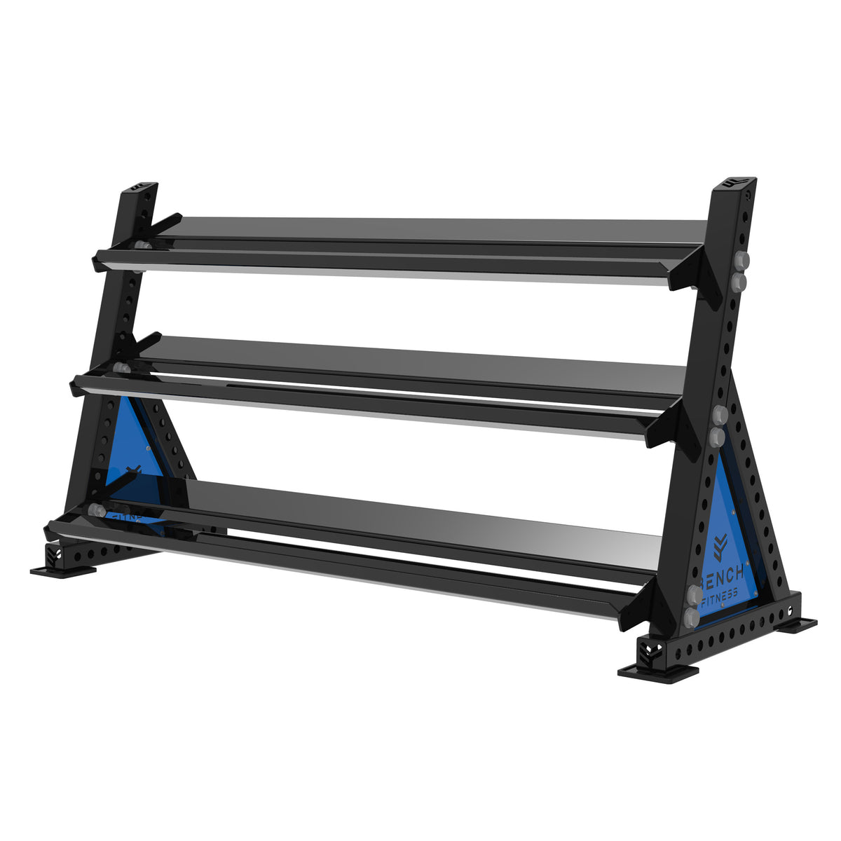 REVOLVE Hex DB 1.8m 3 Tier Storage – view 3 – Bench Fitness