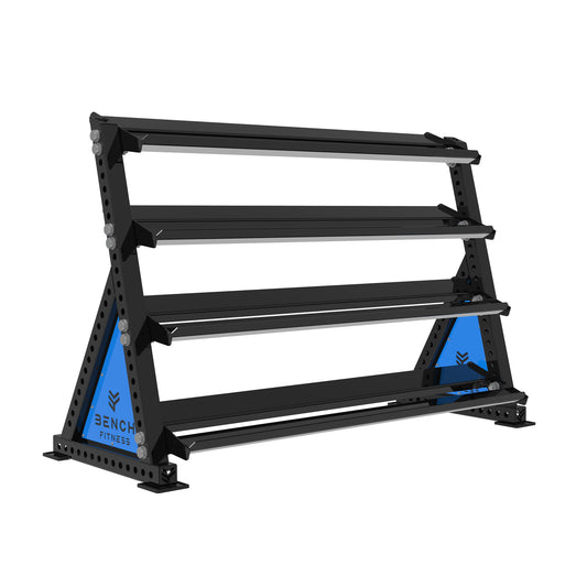 REVOLVE Hex DB 1.8m 4 Tier Storage – view 1 – Bench Fitness
