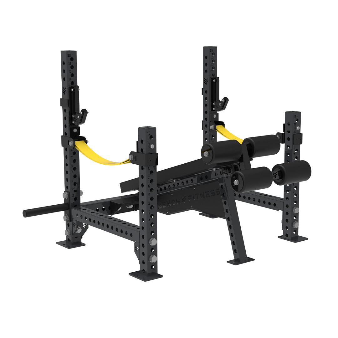 REVOLVE Power Decline Bench – studio view 3 – Bench Fitness
