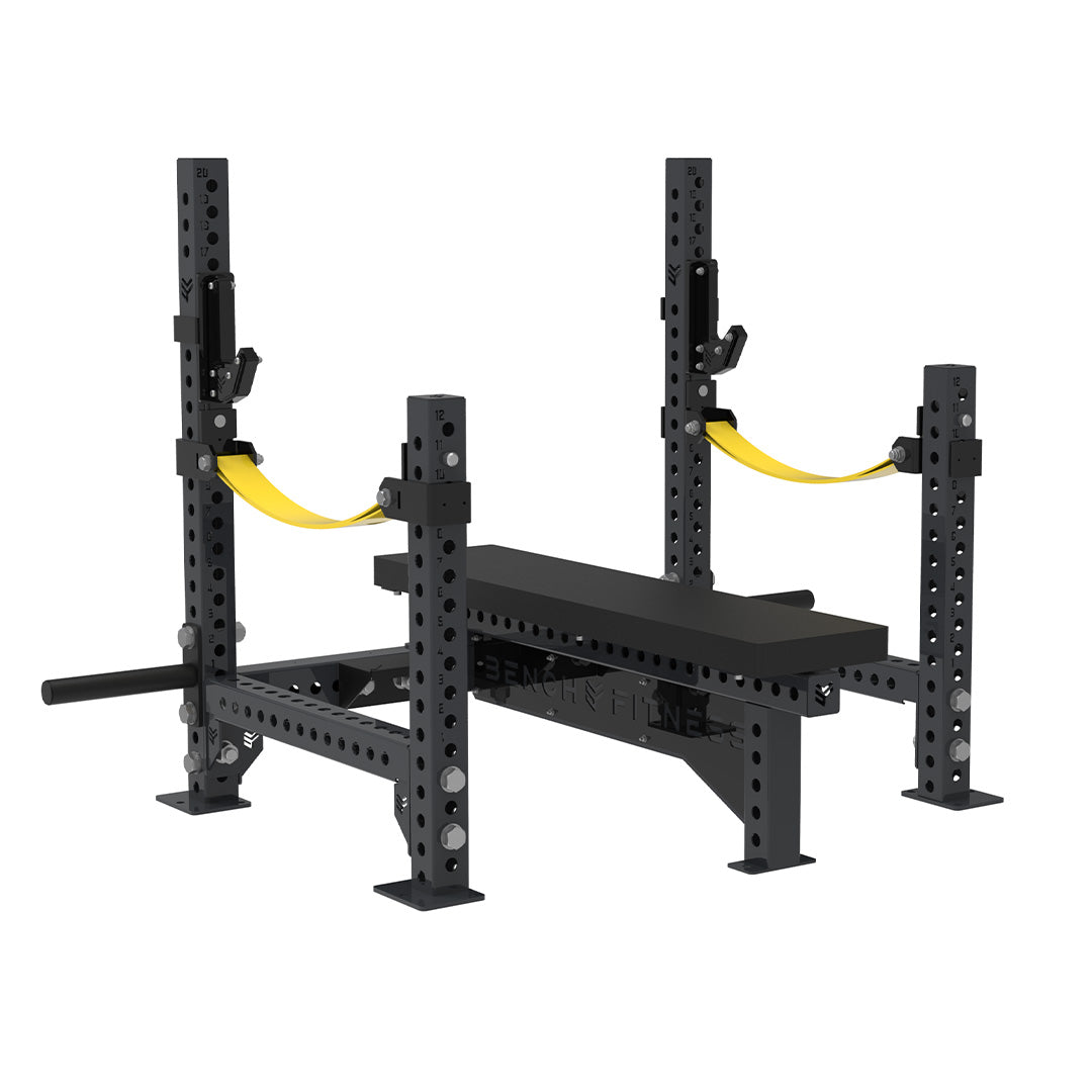 REVOLVE Power Flat Bench – studio view 2 – Bench Fitness