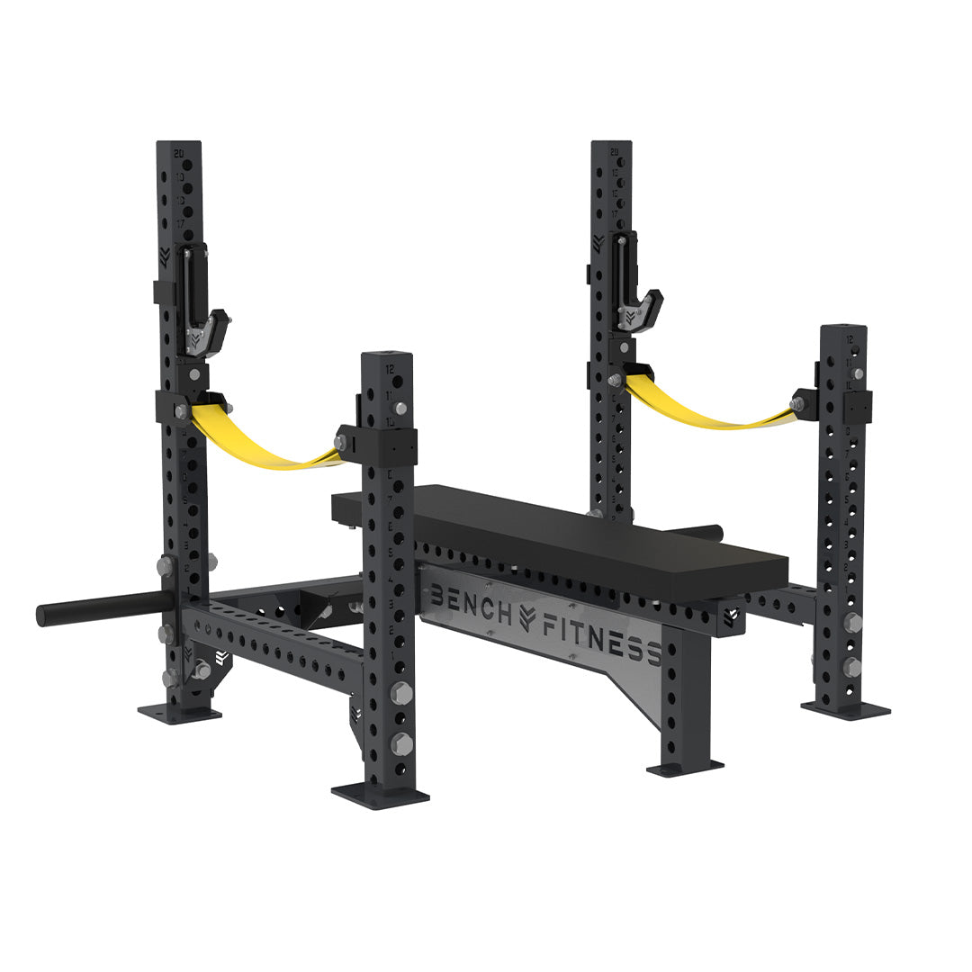 REVOLVE Power Flat Bench – studio view 1 – Bench Fitness