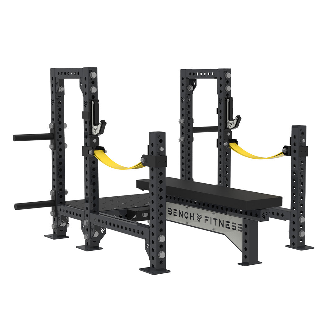 REVOLVE Pro Power Flat Bench – studio view 7 – Bench Fitness