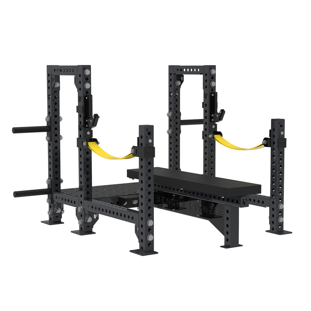 REVOLVE Pro Power Flat Bench – studio view 2 – Bench Fitness