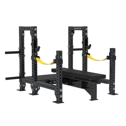 REVOLVE Pro Power Flat Bench – studio view 2 – Bench Fitness