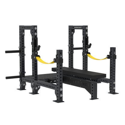 REVOLVE Pro Power Flat Bench – studio view 3 – Bench Fitness