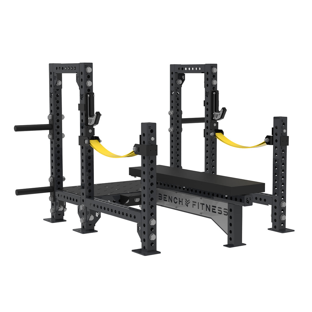 REVOLVE Pro Power Flat Bench – studio view 1 – Bench Fitness