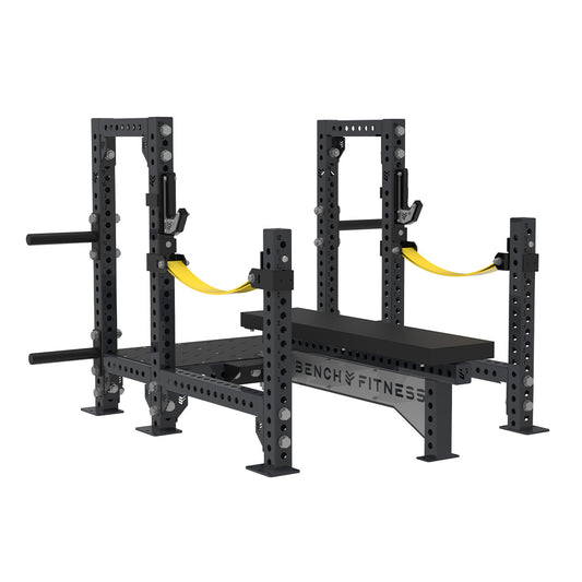 REVOLVE Pro Power Flat Bench – studio view 1 – Bench Fitness