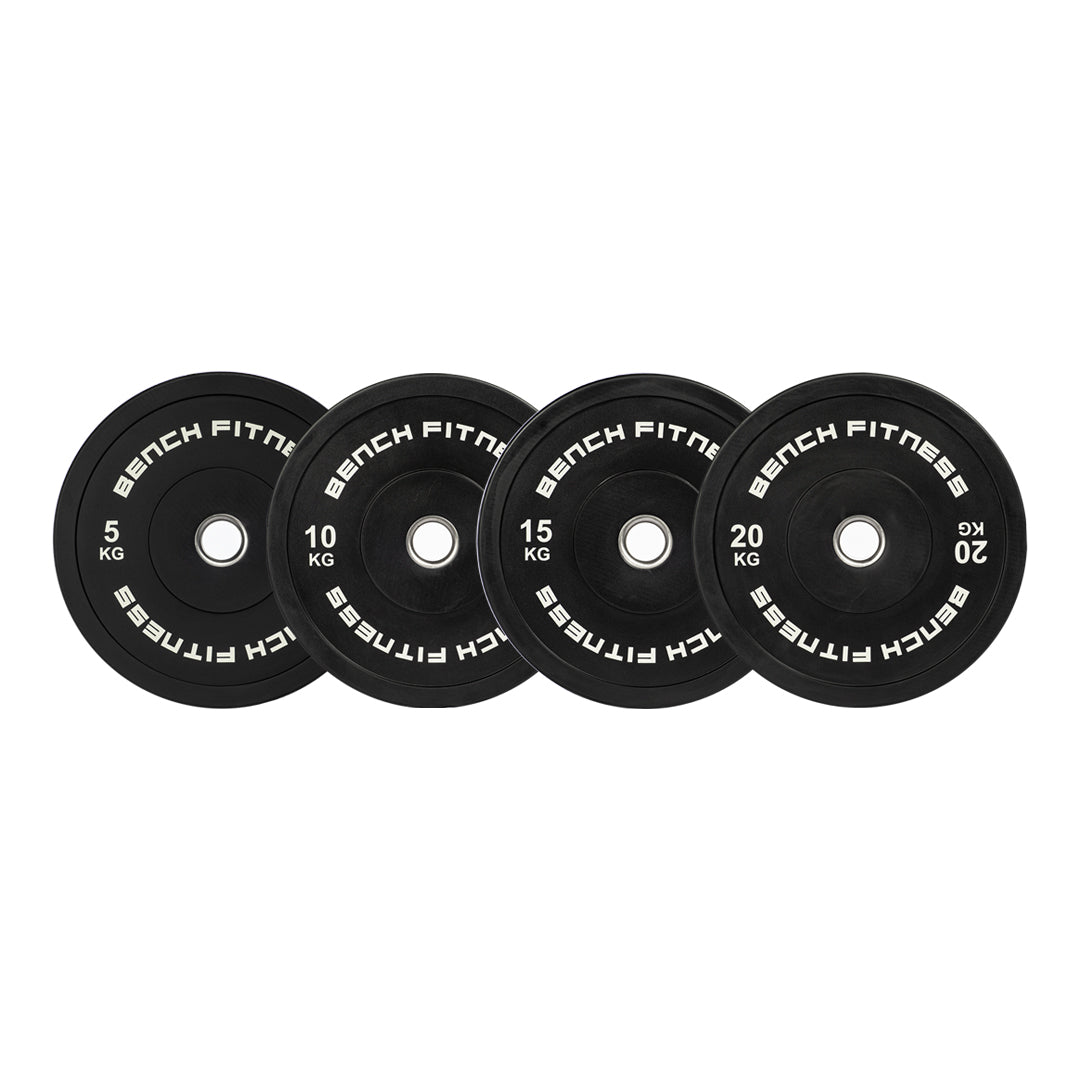 100kg Premium Bumper Set – product photo – Bench Fitness