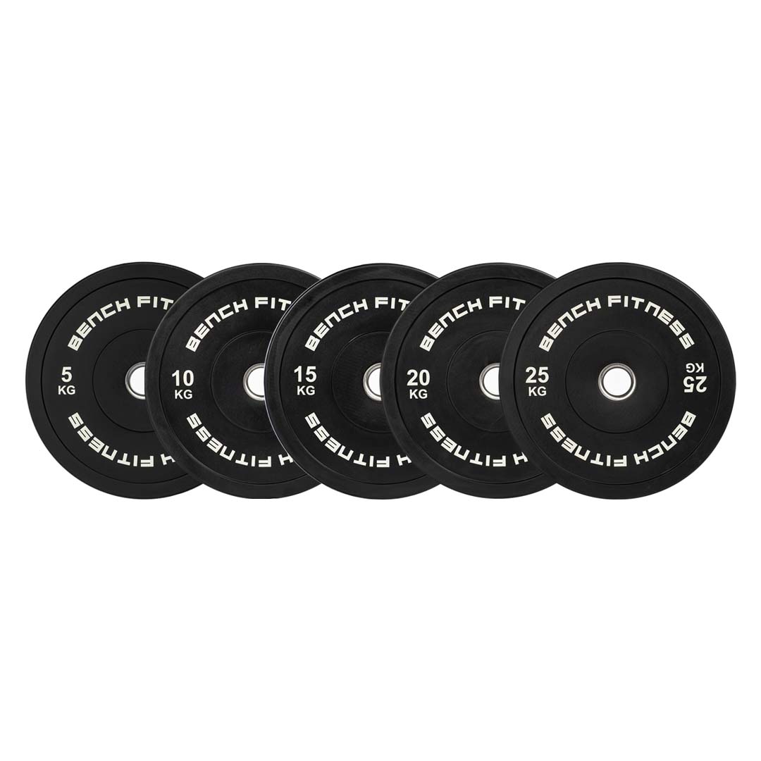 150kg Premium Bumper Set – product photo – Bench Fitness