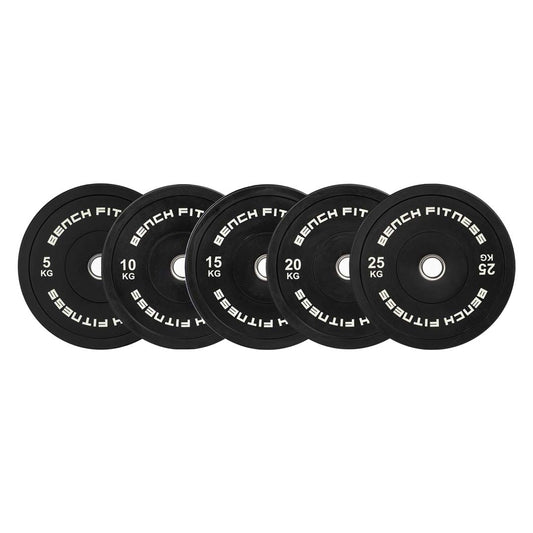 150kg Premium Bumper Set – product photo – Bench Fitness