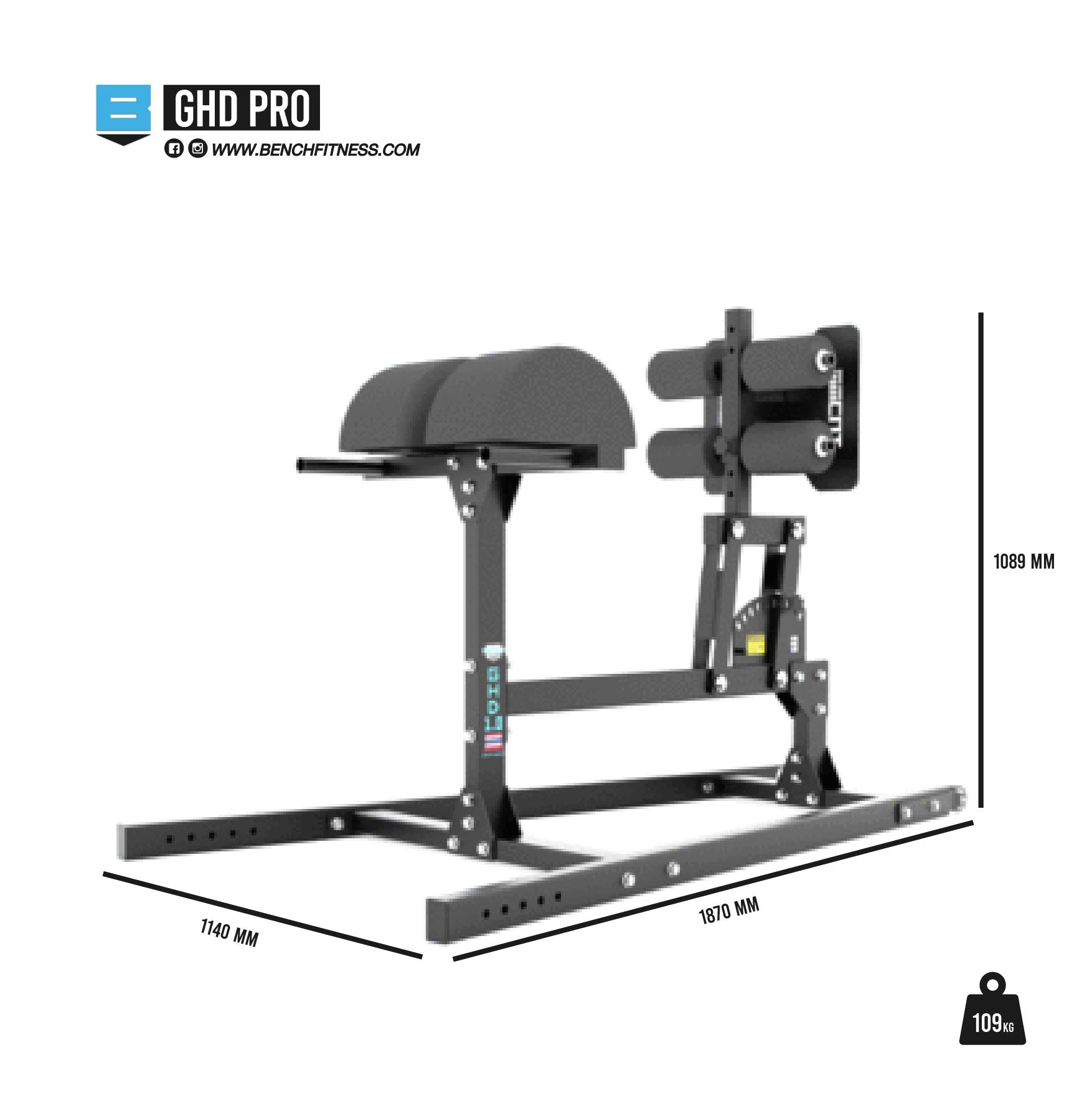 GHD Pro - Bench Fitness Equipment