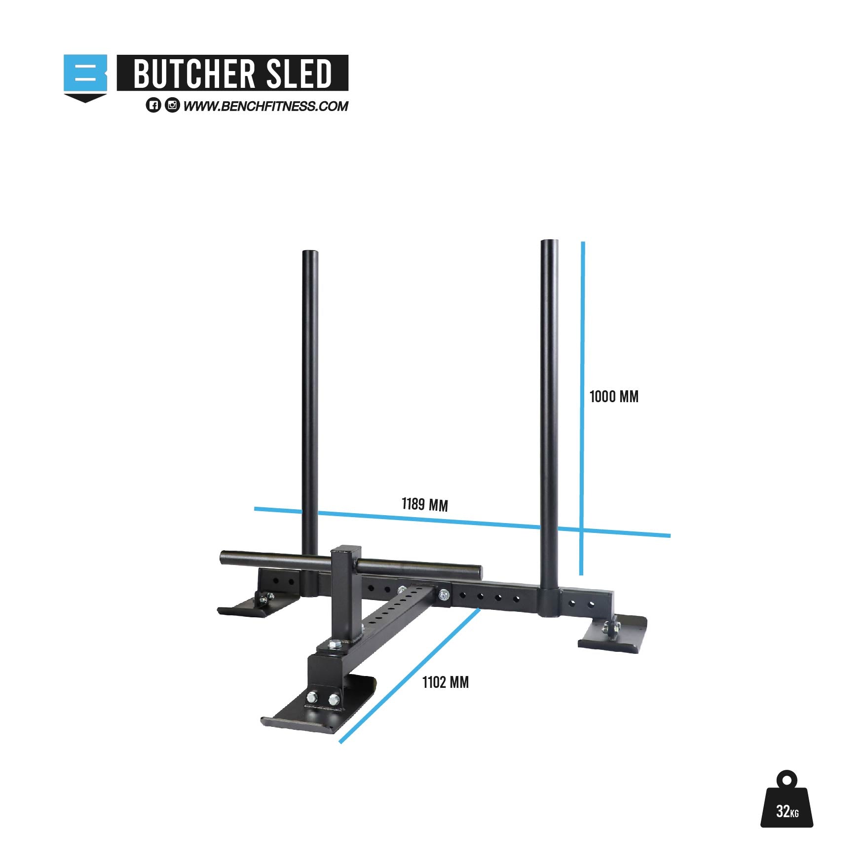 Butcher Sled - Bench Fitness Equipment