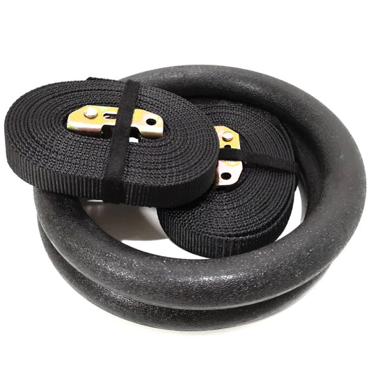 Gymnastics Rings Plastic – ring and strap view – Bench Fitness