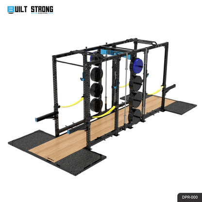 REVOLVE Custom Racks – custom double power rack configuration – Bench Fitness