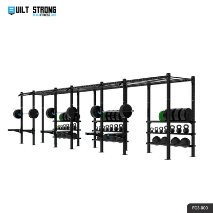 REVOLVE Custom Rigs – custom floor rig configuration, concept 3 – Bench Fitness