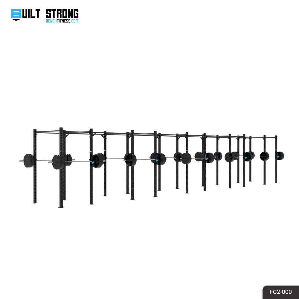 REVOLVE Custom Rigs – custom floor rig configuration, concept 2 – Bench Fitness