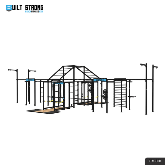 REVOLVE Custom Rigs – custom floor rig configuration, concept 1 – Bench Fitness